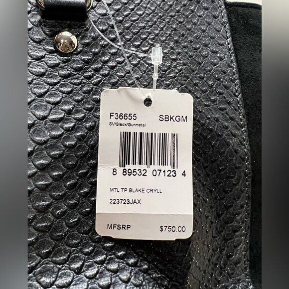 🔥🎁NWT! Coach Blake Carryall Satchel Handbag Gunmetal Msrp:$750.00 - Picture 13 of 13